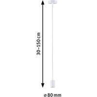Paulmann Ravi pendant socket E27, matt white