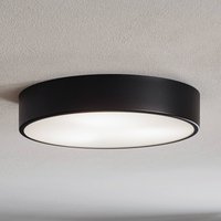 TEMAR LIGHTING Cleo 400 ceiling lamp, black, sensor, IP20, Ø 40 cm, metal