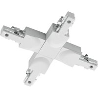 Trio Lighting X-connector DUOline two-circuit track, matt white