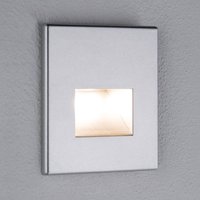 Paulmann LED-vägginbyggnadslampa EDGE, krom matt