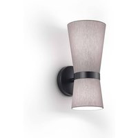 Knapstein Yuna-W wall lamp black, foggy grey, movable