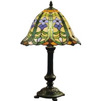 Clayre&Eef Lampe à poser Eleanor style Tiffany