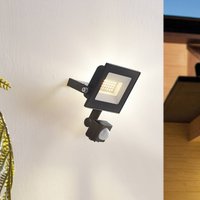 Prios Maikel utomhus LED-spot, 20W, 1500lm, metall, sensor