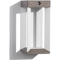 Applique murale solaire LED Les Jardins Teckalu, gris/blanc, 33 cm