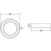 BRUMBERG Biro Circle Ring, Ø 45 cm, DALI, white, 4,000 K