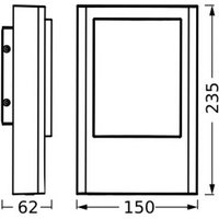 OSRAM LED outdoor wall lamp ENDURA STYLE ENTRANCE, graphite, IP44