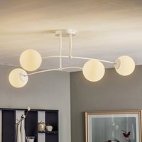 EMIBIG LIGHTING Plafonnier Pregos 4, à 4 lampes, blanc