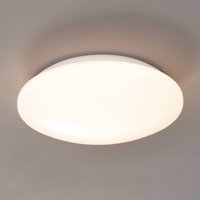 Reality Leuchten Pollux taklampa LED, Ø 27 cm, plast, rörelsevakt
