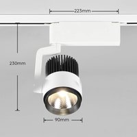 Trio Lighting LED track spotlight Radiator for DUOline, matt white, CCT