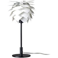 Dyberg Larsen bordlampe Pineapple, hvid/sort, højde 35 cm