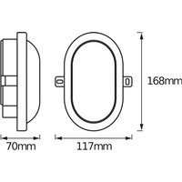 OSRAM LED outdoor wall lamp BULKHEAD, white, 6 W plastic IP54