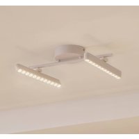 Spot LED Eldrin de Lindby, blanc, à 2 lampes, points lumineux