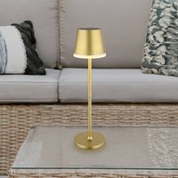 Globo Lampe solaire LED en métal, dorée, hauteur 41 cm, IP44