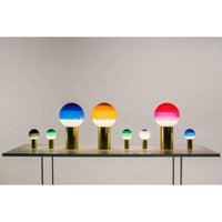 MARSET Dipping Light rechargeable table lamp, green/brass