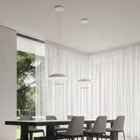 Karman LED-hänglampa BLANCO, Ø 60 cm, vit, metall