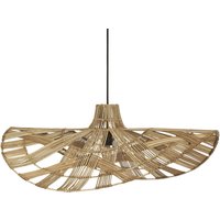 PR Home Wella Hängelampe Rattanschirm Wellenform