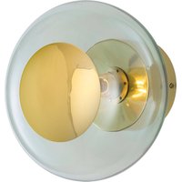 EBB & FLOW Horizon socket gold/green Ø 21 cm
