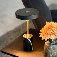 Dyberg Larsen Starlight LED table lamp, black/brass