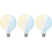 LUUMR Smart LED bulb 3pcs E27 G125 7W CCT matt Tuya