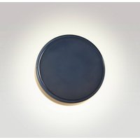 MARSET LED-vägglampa Caramel, blå, Ø 22 cm, TRIAC, glas