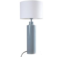 PR Home Tischlampe Solo, blau/weiß, Höhe 65 cm, Metall/Stoff