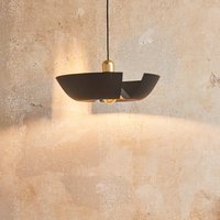 AYTM Cycnus pendant light, black, Ø 30 cm, aluminium, E27