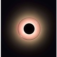 MARSET LED-vägglampa Aura, Ø 18 cm, på/av, koppar