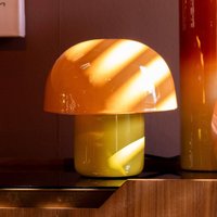 KARE Mushroom table lamp, orange, metal, 20 cm, E14