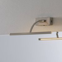 Freelight LED-vägglampa Matisse, bredd 34 cm, silver