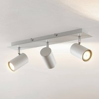 Lindby ceiling spotlight Joffrey, 49 cm, white, 3-bulb, GU10