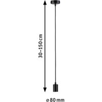 Paulmann Ravi pendant socket E27, black matt