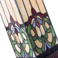 Clayre&Eef 5907 table lamp, coloured glass, Tiffany style