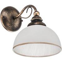 Wandleuchte Casale mit Glasschirm