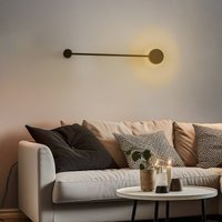 Euluna Applique murale Orbit I 40, noir, à 1 lampe