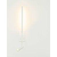 Zambelis LED-vägglampa 23040, vit, 3.000 K, 2 lampor, metall