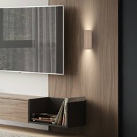 Briloner Ida wall light, beige, plastic, Ø 8.5 cm, GU10