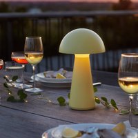 Sirius Sam LED rechargeable table lamp, yellow, plastic, height 28 cm, IP54