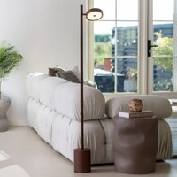 GOOD & MOJO LED-golvlampa Okinawa, 1 lampa brun, 146 cm, trä