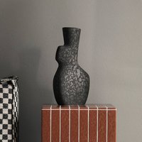 ferm LIVING Vase Yara Large, gris foncé, hauteur 35 cm, céramique
