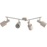 Lindby Deckenstrahler Ovelia, beige, 80 cm, 4-flammig, E27