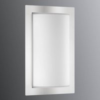 LCD Luis outdoor wall light, stainless steel, glass, E27
