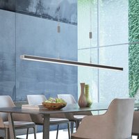 FISCHER & HONSEL Vitan LED-pendellampa, sand svart, längd 115 cm, 2-ljus, CCT