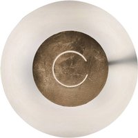 Knikerboker DoppioZero Wandlampe weiß/blattbronze