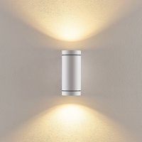 Deko-Light Utomhusvägglampa ShoreLine Pro Round up/down, vit, GU10