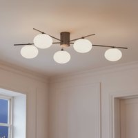 Lindby Valisa taklampa, svart, 5-ljus