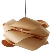 LZF LAMPS LZF Link pendant, black cable Ø 69 cm, beech
