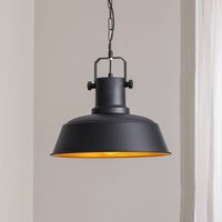 ROYALTECH Orema pendant light, black, Ø 40 cm, metal, E27
