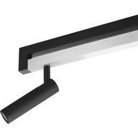 Brilliant LED ceiling spotlight Pulse, black, 100 cm, metal