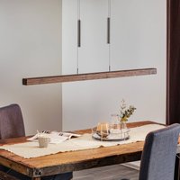 HerzBlut Leonora hänglampa Down 121 cm valnöt