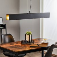 EMIBIG LIGHTING Gentor 4 pendant light, length 96 cm in black